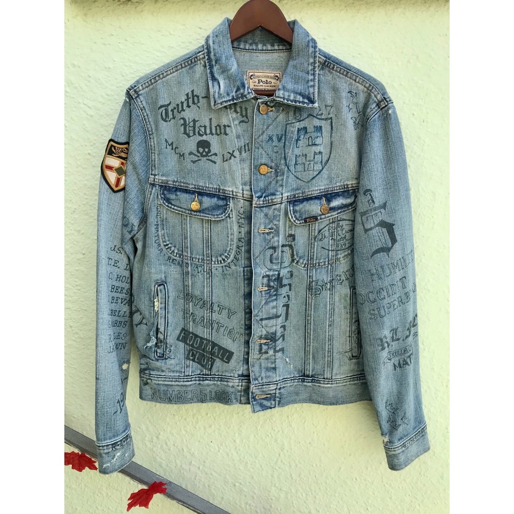SOLD Polo Ralph Lauren Distressed Denim Jacket